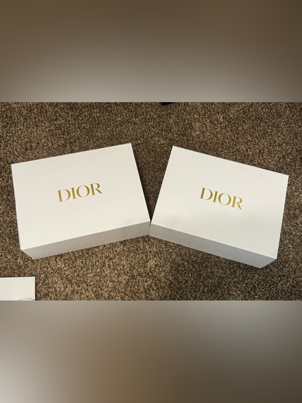 DIOR - 2 Empty Gift Boxes! Size Large. New Style!